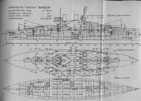 SMS BADEN 1915 SHIPS PLANS