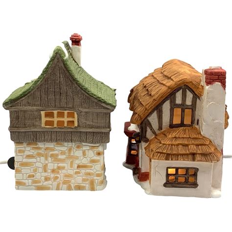 Dept 56 Dickens Village Lot Bean And Son Smithy Green Grocer Original Shops Xmas Department 56