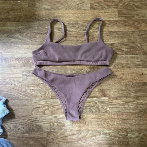 Gorgeous Dark Brown Bikini Set Size Medium I Got Depop