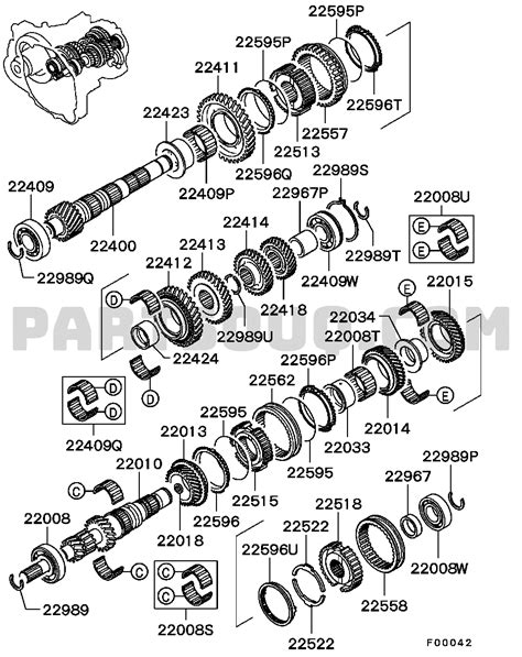 Power Train | Mitsubishi LANCER General (EXPORT) CS1A | Parts Catalogs ...