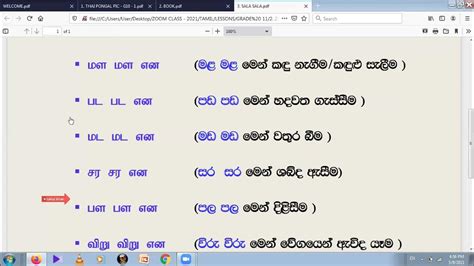 Grade 10 Tamil Second Language Bk Vision Academy Lesson 1 B Dewana Basa