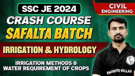 SSC JE 2024 Irrigation Hydrology WATER REQUIREMENT OF CROPS