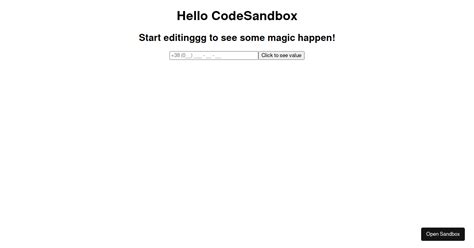 React Input Mask Forked Codesandbox