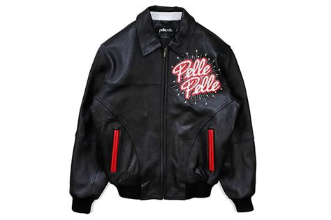 Pelle Pelle World Famous Soda Club Jacket Bwc Black White