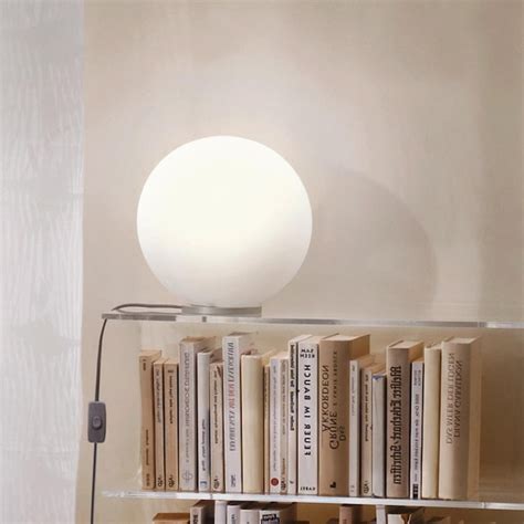 Eglo Rondo 12 25 In Silver On Off Switch Table Lamp With Glass Shade In The Table Lamps