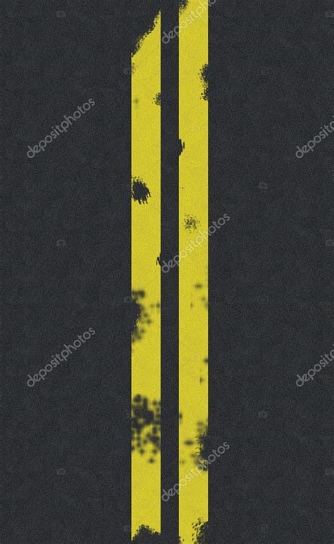 Double yellow line road background — Stock Photo © njnightsky #2073685