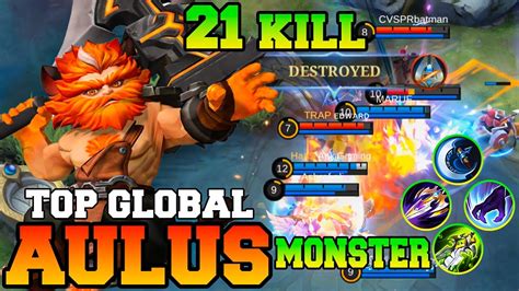 21 Kills Monster Aulus Aulus Best Build And Emblem 2023 Gameplay