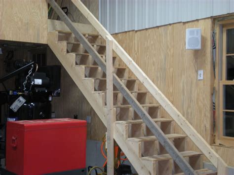 Garage Stair Railing Ideas Gargage Loft Stairs Ideas The Garage