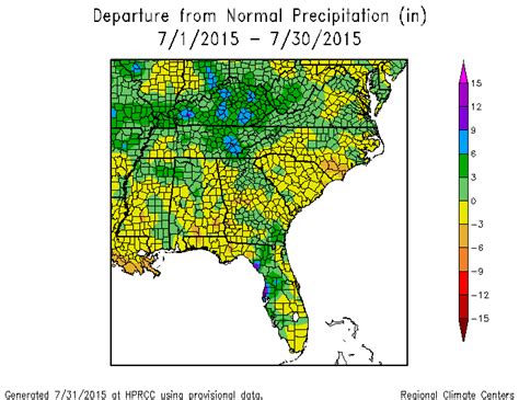 Preliminary July statistics for the Southeast | Climate and Agriculture ...