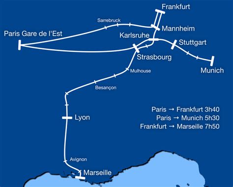 Overview Maps Of Long Distance Rail In Europe