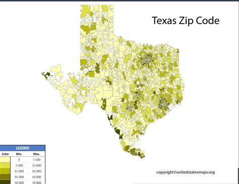 Texas Zip Code Map | Map of Texas with Zip Codes