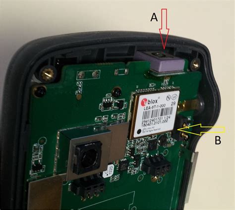 Cirocomm antenna (A) and u-blox receiver (B) within the Flint GNSS ...
