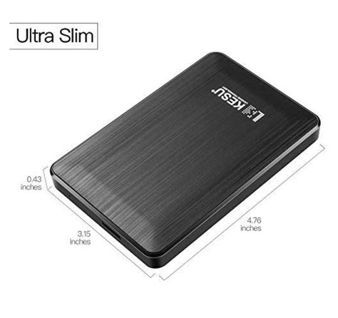 Kesu Ultra Slim Gb External Portable Hard Drive Inch Usb