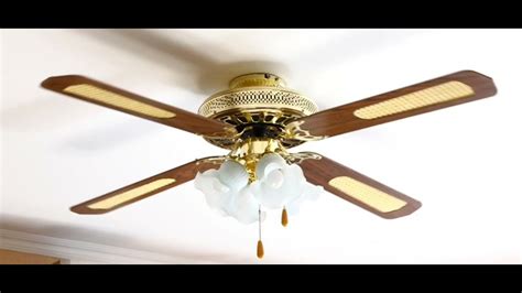 Unknown Gev Ceiling Fan Flushmonted Blades Light Kit Youtube