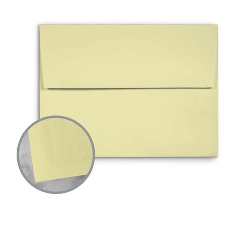 Basis Antique Vellum Light Yellow Envelopes A2 4 38 X 5 34 70 Lb