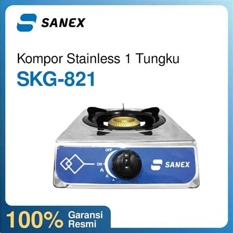 Jual COD READY SANEX KOMPOR STAINLESS STEEL PAKET SELANG