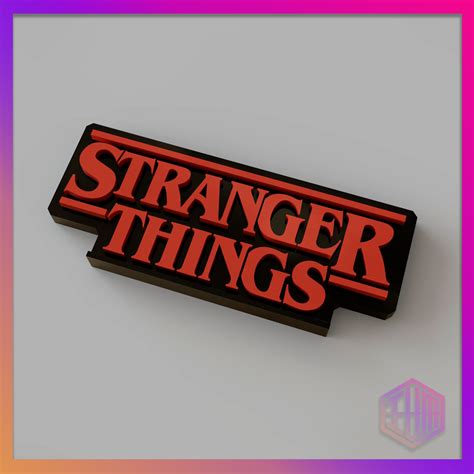 Archivo Stl Letrero Decorativo Stranger Thingsobjeto De Impresi N D