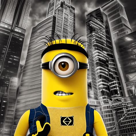 Minion in einem Spiderman-Anzug · Creative Fabrica