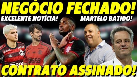 EXCELENTE NOTÍCIA NO FLAMENGO NEGÓCIO FECHADO FIM DA NOVELA CONTRATO