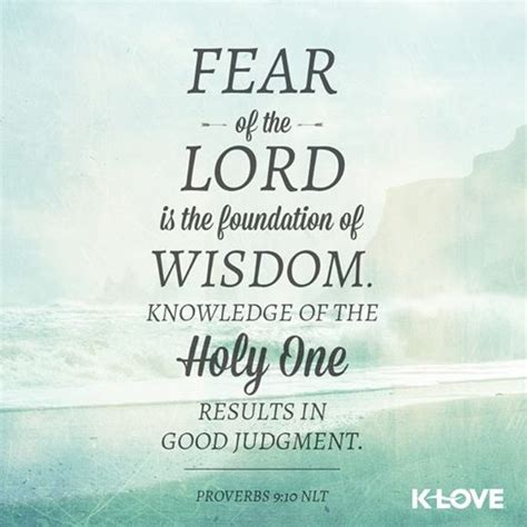 Klove Verse Fear Of The Lord Verses About Love