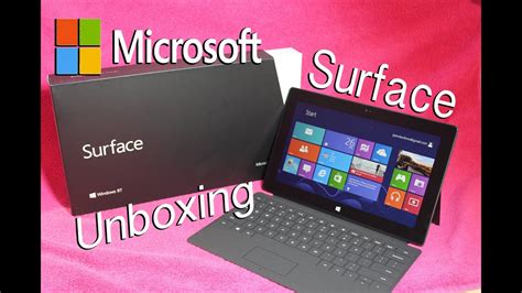 Microsoft Surface Unboxing And Hands On First Start Up New Surface