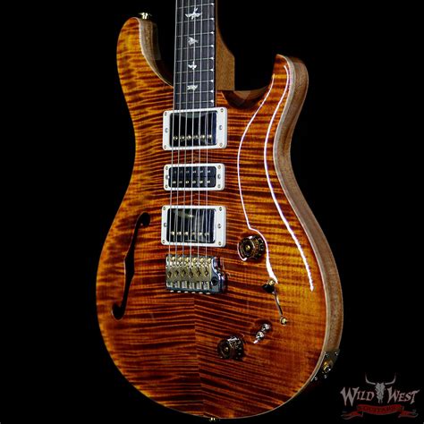 Prs Wood Library Flame 10 Top Limited Edition Special 22 Semi Hollow