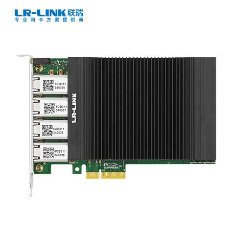 Pcie X4四电口千兆poe以太网图像采集卡（基于intel主控）pcie X4四电口千兆poe以太网图像采集卡 Lr Link联瑞