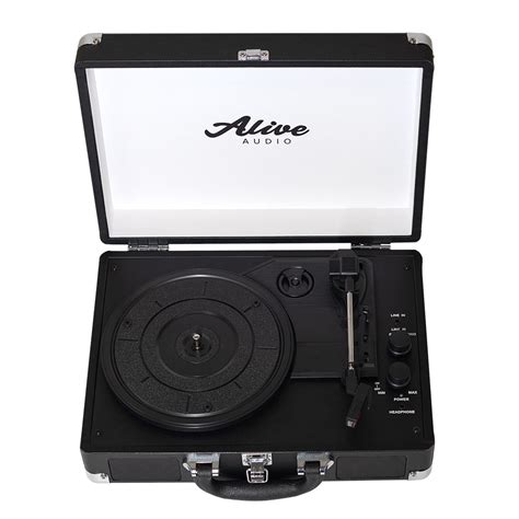 Купить виниловый проигрыватель alive audio glam noir c bluetooth в ...