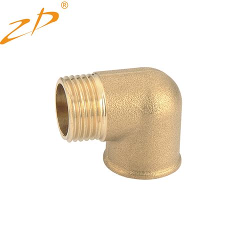 Tight Pipe Connector Tool 90 Degrees Elbow Connect Tube Fitting Brass