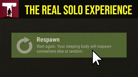 The Real Solo Experience Rust Youtube