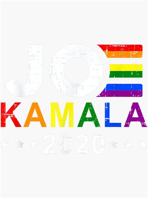 Joe Biden Kamala Harris Rainbow Gay Pride LGBT Election Sticker For Sale By