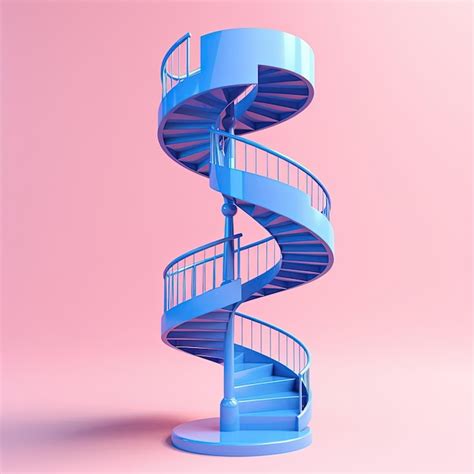 Una Escalera En Espiral Con Un Dise O En Espiral En La Parte Inferior