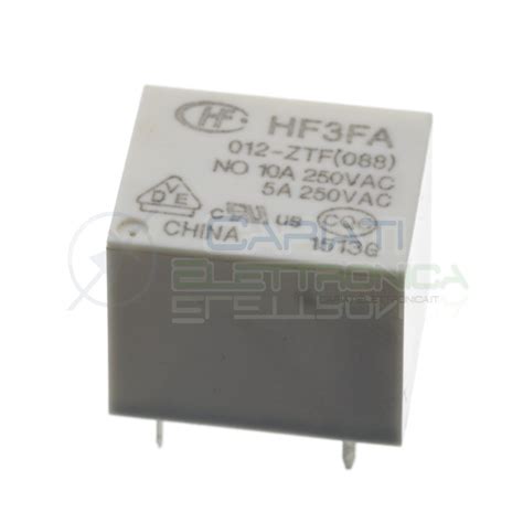 Relay Hongfa Hf Fa Hst Coil Voltage V Dc Spdt Out A Vac