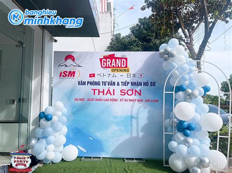 25 Mẫu Backdrop Background Khai Trương Đẹp Đẳng Cấp Bảng Hiệu Minh Khang