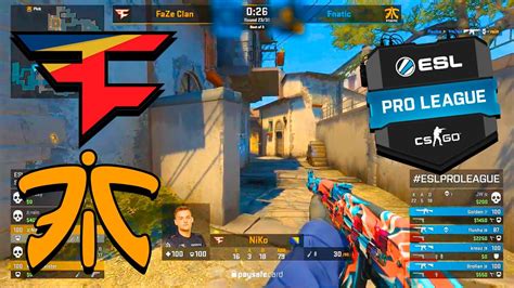 CSGOFINAL GAME FaZe Vs Fnatic ESL Pro League BEST MOMENTS