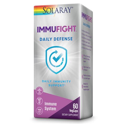 Solaray Immufight Daily Defense Immunity Support Supplement With