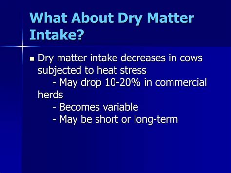 PPT Heat Stress In Dairy Cattle PowerPoint Presentation Free