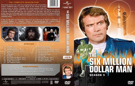 The Six Million Dollar Man Season 5 Tv Dvd Custom Covers Smdm S5