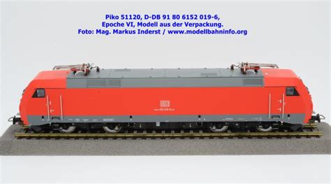 DB Baureihe 152 Piko 51120 51124 Modellbahninfo Org