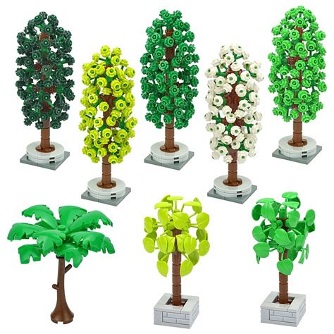 MOC D Cennie S De Construction D Arbres Enrichis Pour Enfants Ensemble