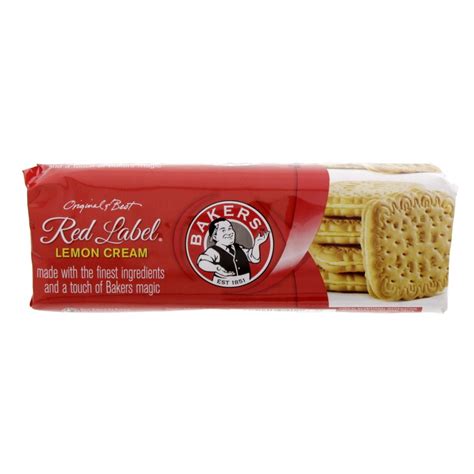 Bakers Red Label Lemon Cream Biscuit 200g Online At Best Price Cream Filled Biscuit Lulu Oman