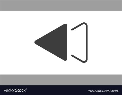 Rewind Symbol Icon Filled Symbol Icon From Vector Image