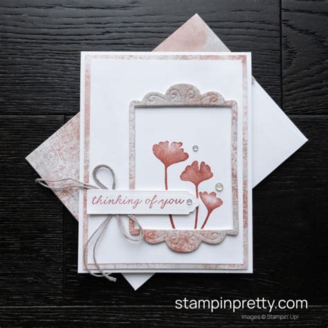 Stampin Up Ginkgo Branch Bundle Delicate Desert DSP