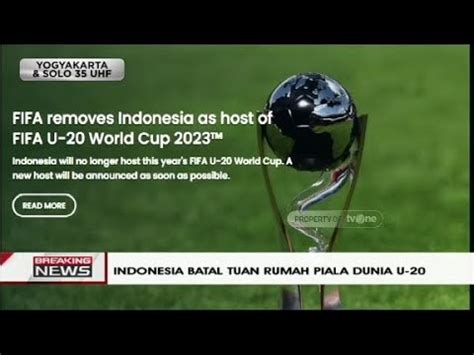 Resmi Fifa Membatalkan Indonesia Menjadi Tuan Rumah Piala Dunia U