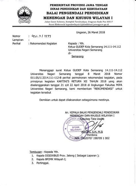 Contoh Surat Keterangan Rekomendasi Dinas Pariwisata Surat Keterangan Hot Sex Picture