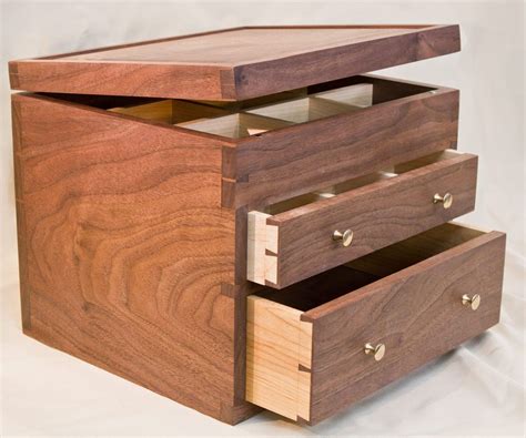 Walnut Tea Chest Matt Cremona Tea Chest Wooden Box Diy Tea Storage