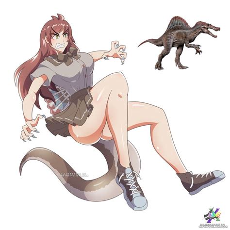 A Woman Is Sitting On The Ground Next To A Dinosaur