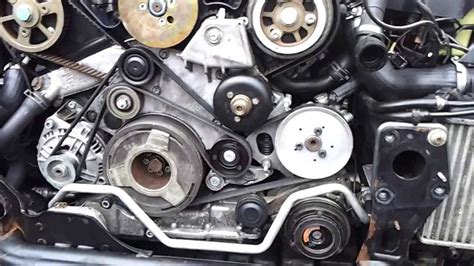 Audi A4 25 Tdi Engine Belt Repair Youtube