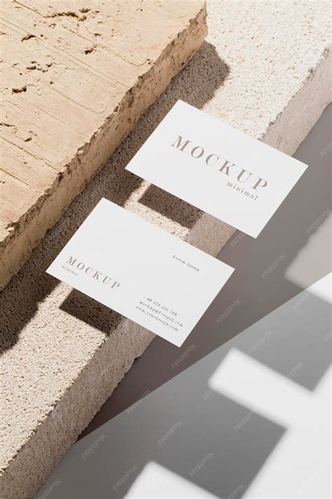 Premium Psd Mock Up Business Card Composition