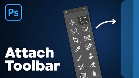 How To Attach Toolbar In Photoshop Youtube